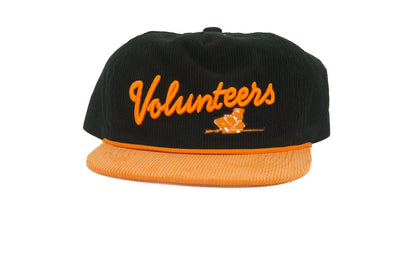 Black Corduroy Slanted Volunteers Bad Day Hat Co