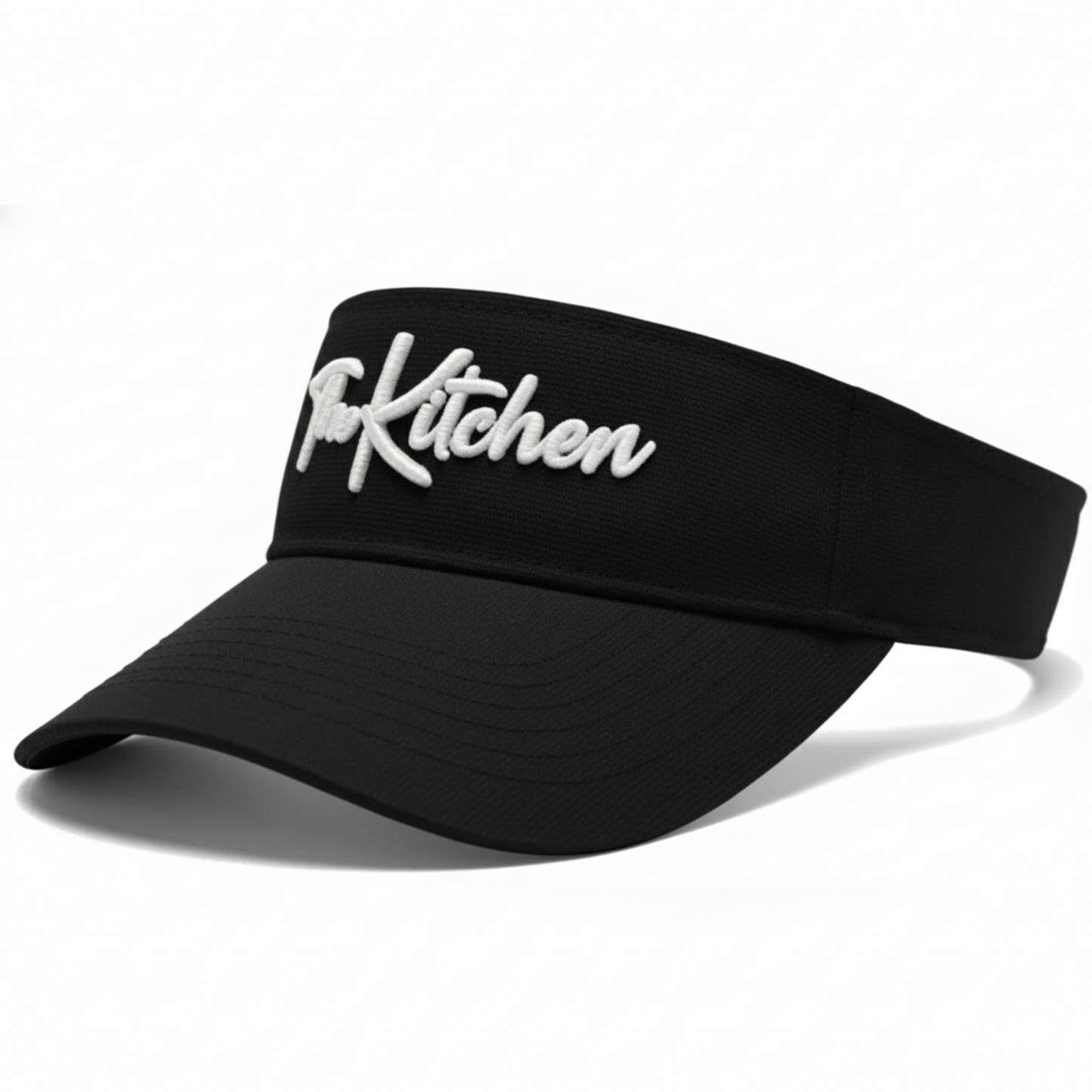 Black & White Visor The Kitchen Pickleball