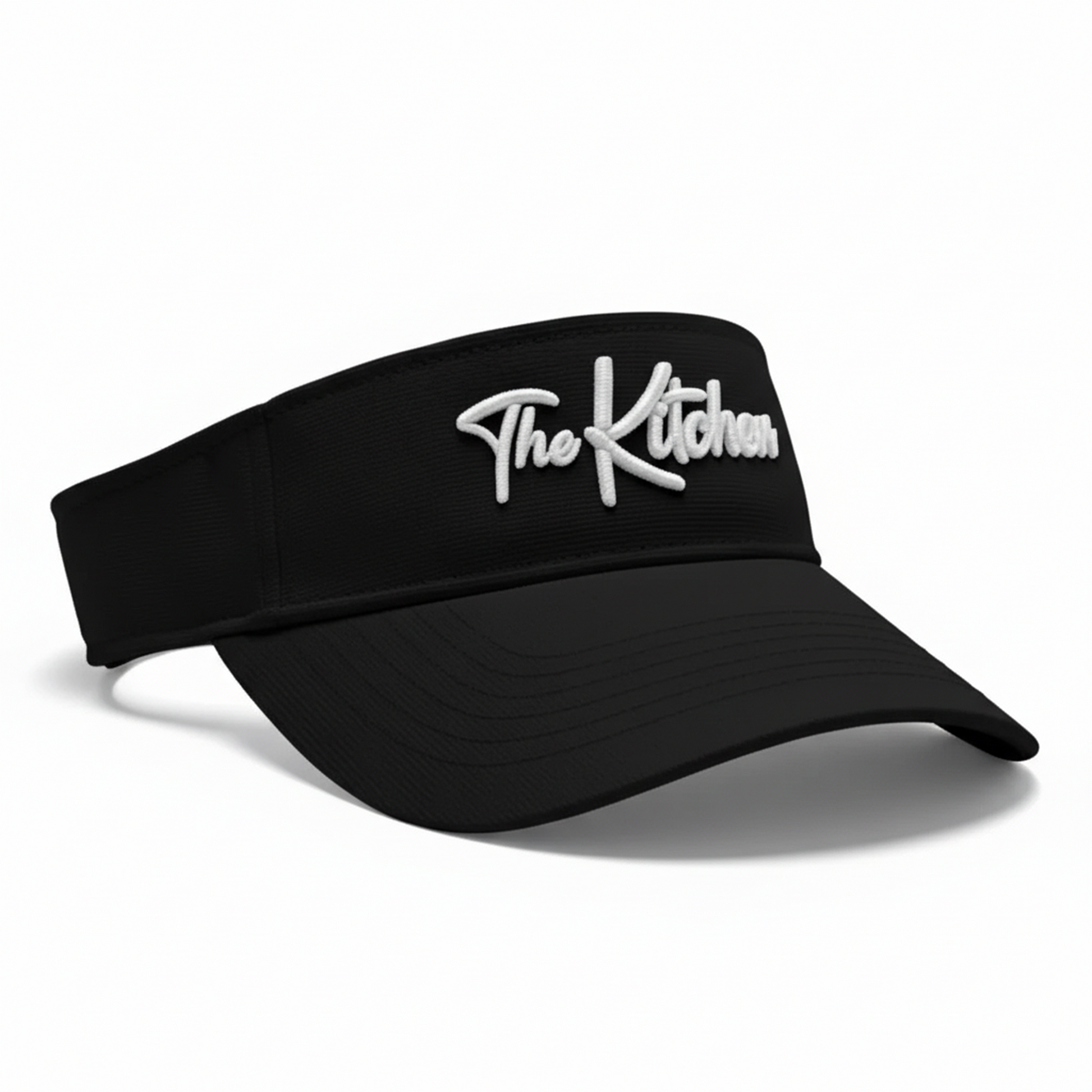 Black & White Visor The Kitchen Pickleball