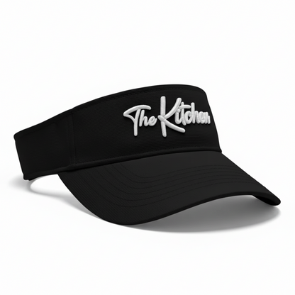 Black & White Visor The Kitchen Pickleball