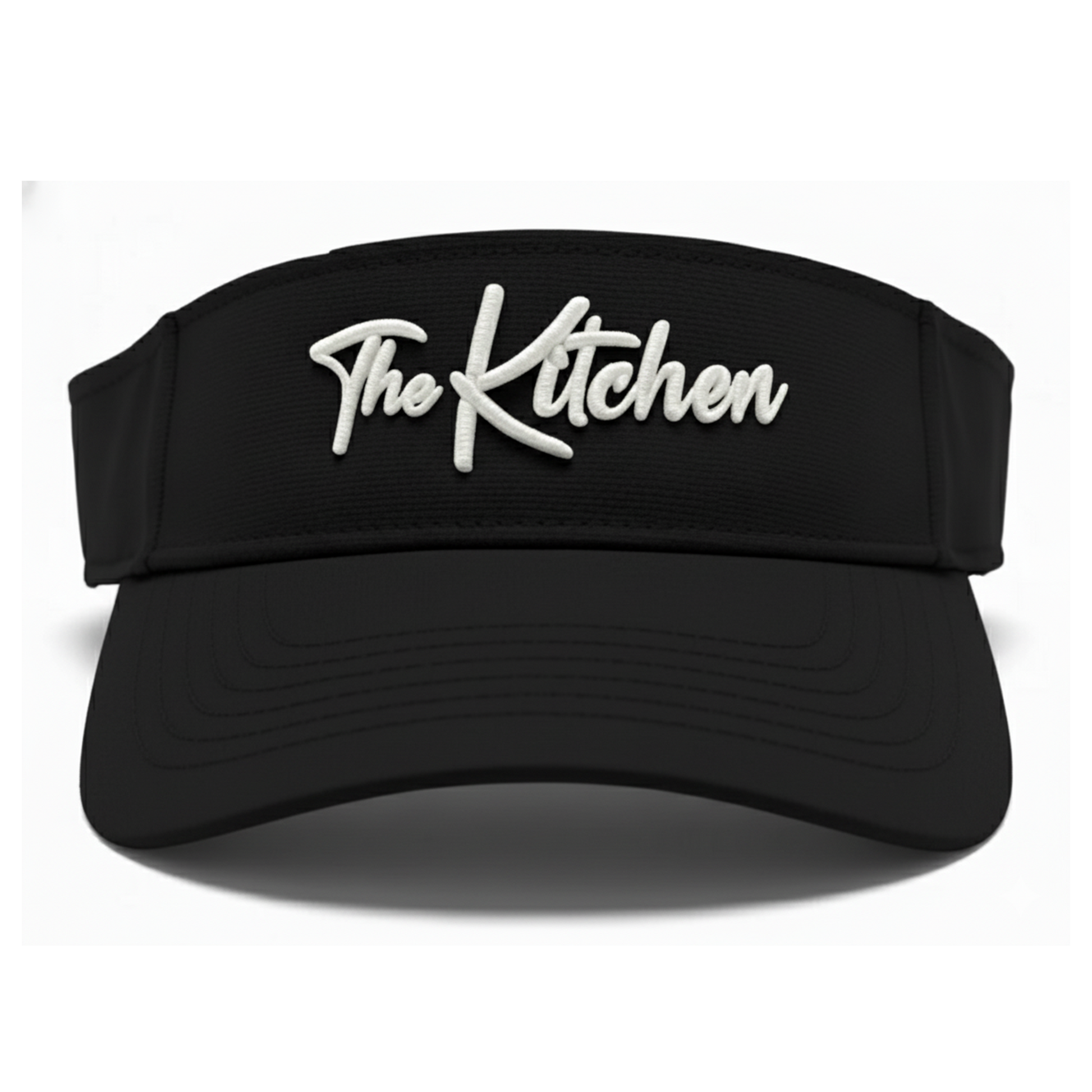 Black & White Visor The Kitchen Pickleball