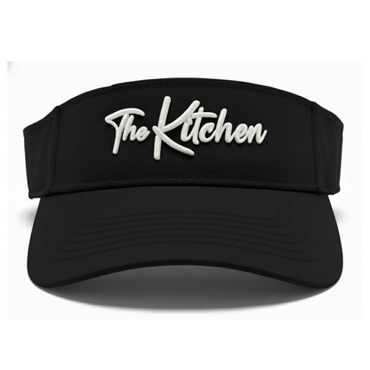 Black & White Visor The Kitchen Pickleball