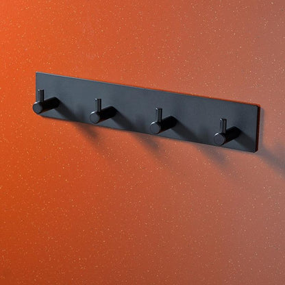 Black Robe Hook Wall Hook Towel Hook for Bathroom Stainless Steel Coat Hook Rustproof Hook Hanger for Kitchen Hardware Stainless Steel Hooks Waterproof and Oilproof Bathroom Kitchen Self Adhesive Hooks for Hanging Coat Hat Towel Stevvex