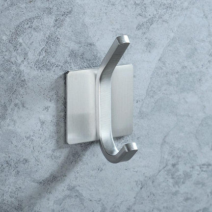 Black Robe Hook Wall Hook Towel Hook for Bathroom Stainless Steel Coat Hook Rustproof Hook Hanger for Kitchen Hardware Stainless Steel Hooks Waterproof and Oilproof Bathroom Kitchen Self Adhesive Hooks for Hanging Coat Hat Towel Stevvex