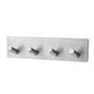 Black Robe Hook Wall Hook Towel Hook for Bathroom Stainless Steel Coat Hook Rustproof Hook Hanger for Kitchen Hardware Stainless Steel Hooks Waterproof and Oilproof Bathroom Kitchen Self Adhesive Hooks for Hanging Coat Hat Towel Stevvex