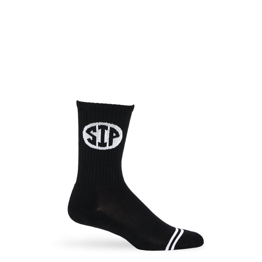 Black Sip Casual Crew Socks DeadSoxy