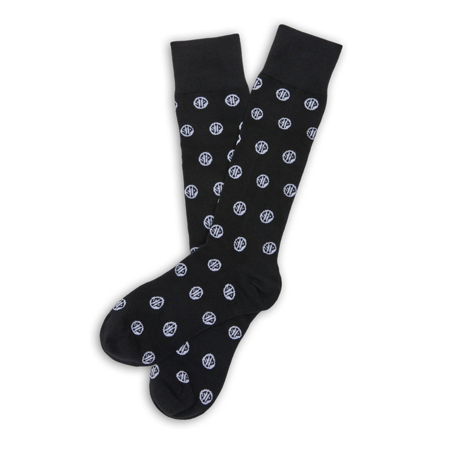 Black Sip Dots Dress Socks DeadSoxy