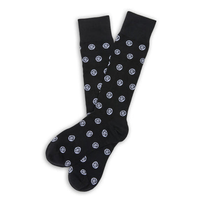 Black Sip Dots Dress Socks DeadSoxy