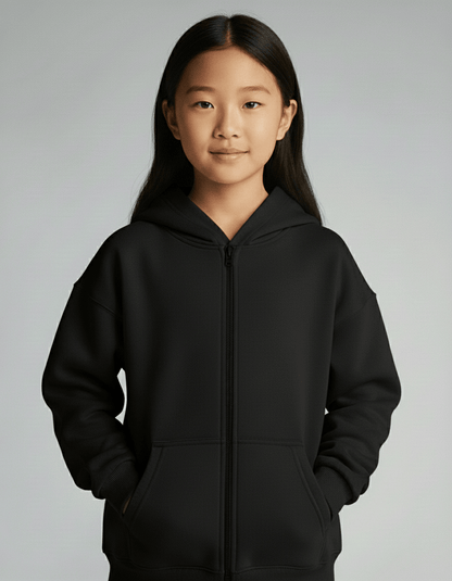 Dreamy Soft Charlie Play Solid Color - Bamboo Kids Zip Up Hoodie Sweatshirt Charlies Project Kids