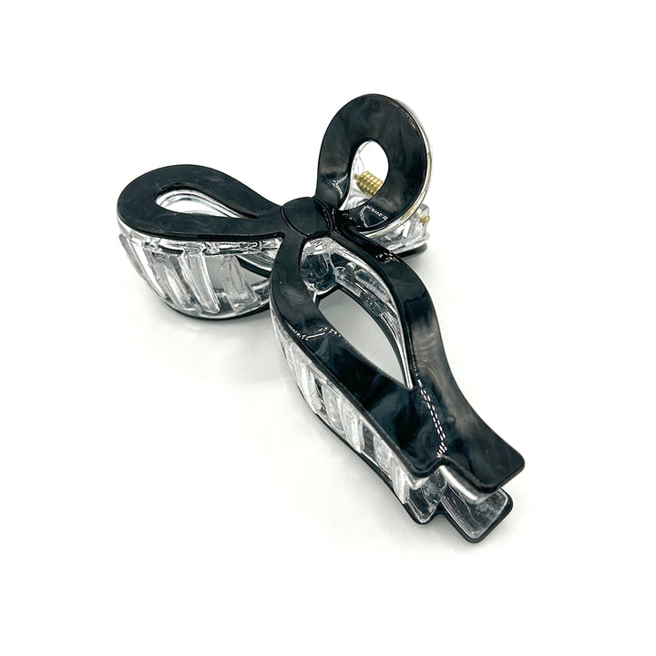 Black Bow Claw Clip Ivy + Cloth