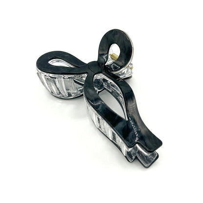Black Bow Claw Clip Ivy + Cloth