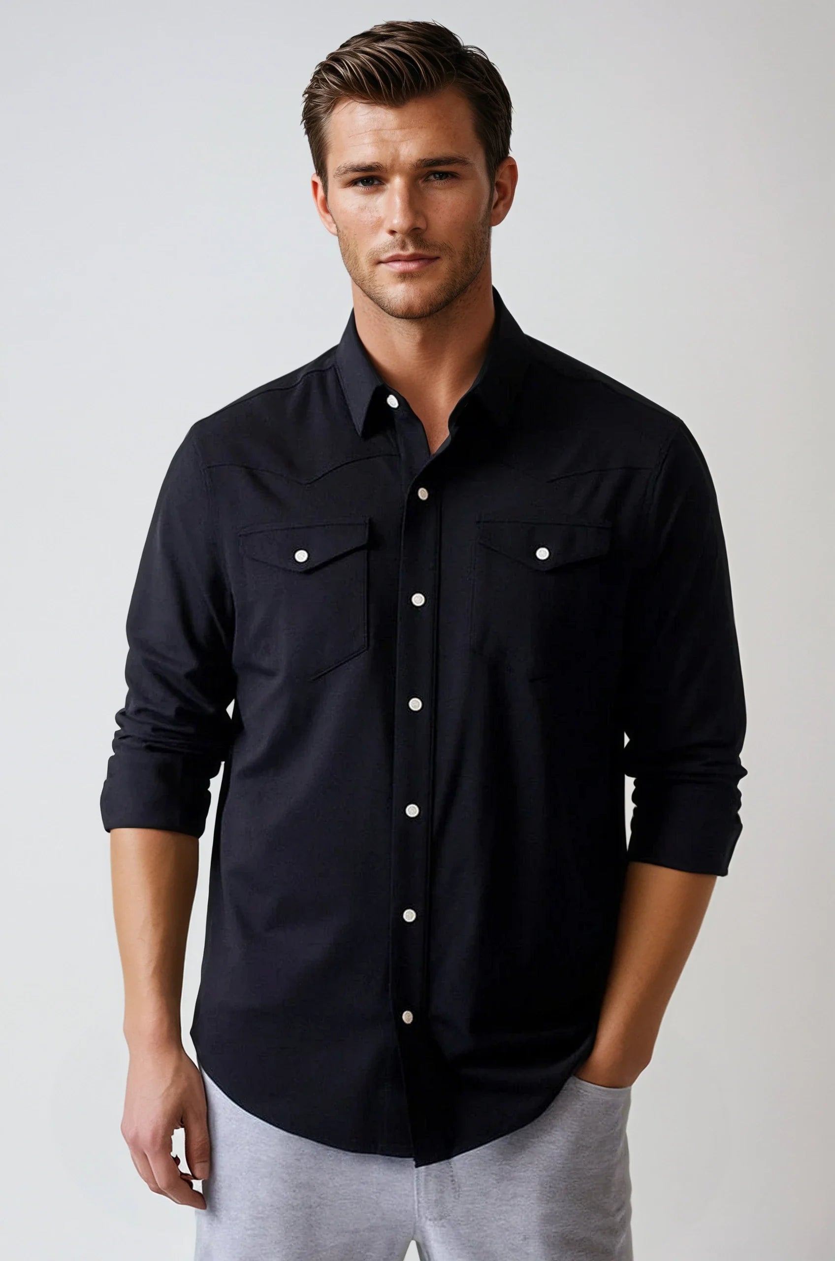 Buki’s Cinqo Western Tech Shirt - Black Buki