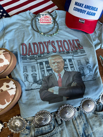 Blue Daddy's Home Trump Graphic Tee Wild Junkie