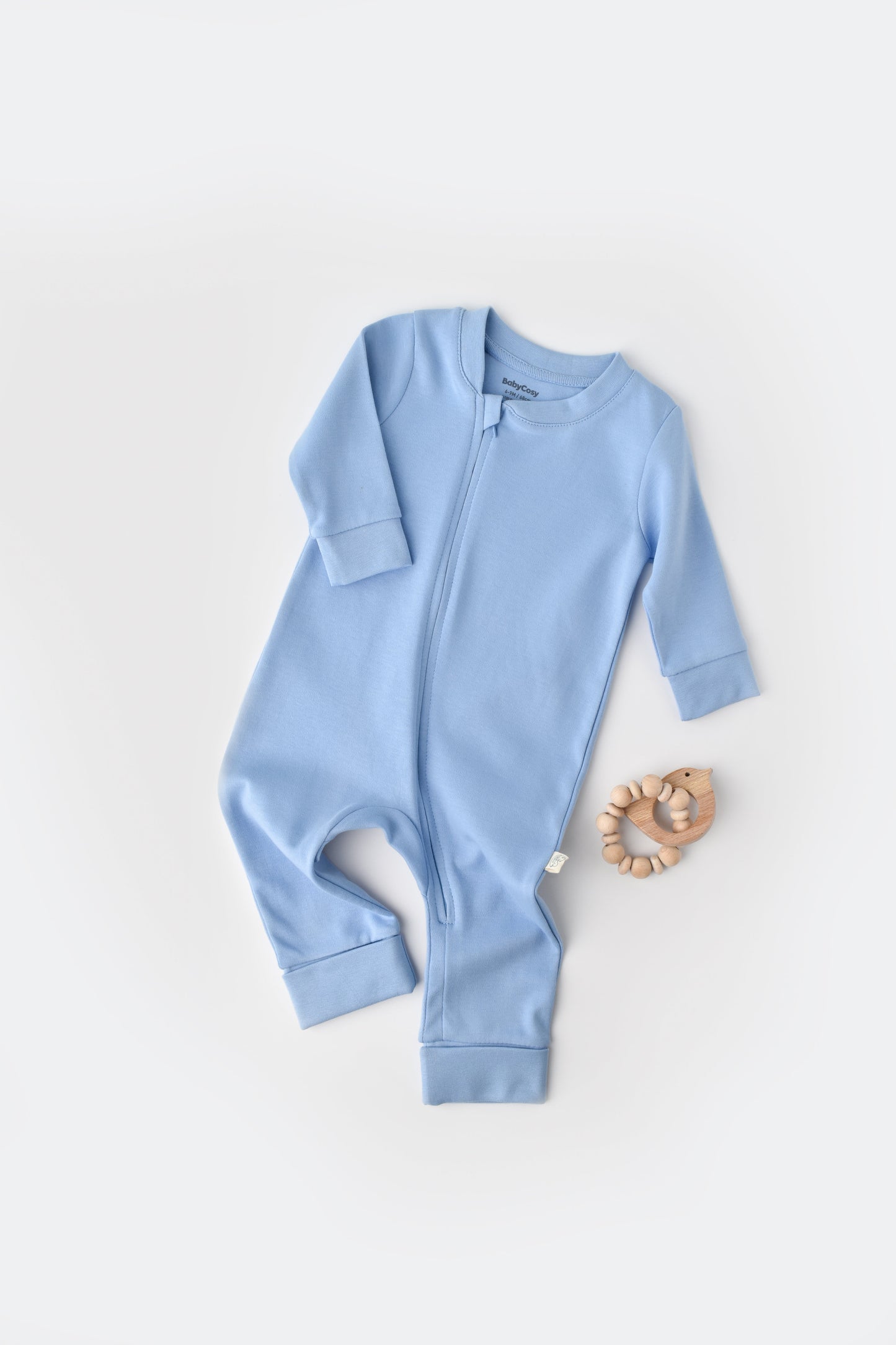 Blue Onesie 100% Organic Cotton Honey and Hive