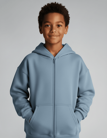 Dreamy Soft Charlie Play Solid Color - Bamboo Kids Zip Up Hoodie Sweatshirt Charlies Project Kids