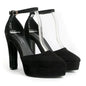New Korean Style Pointed Toe Chunky Heels for Women