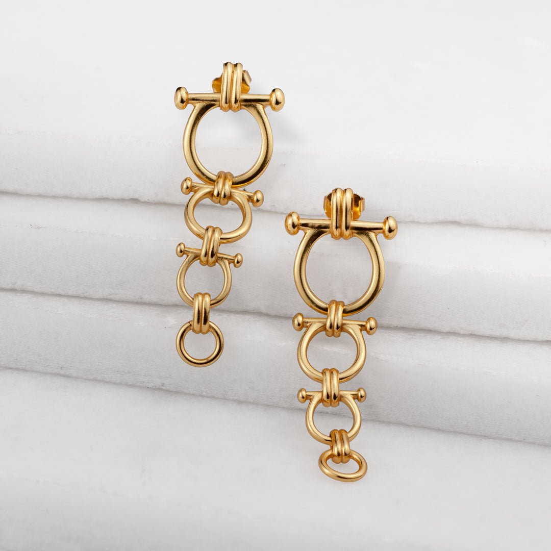 Bocara - Equestrian Horse Bit Choker Necklace in Gold Urban-Equestrian