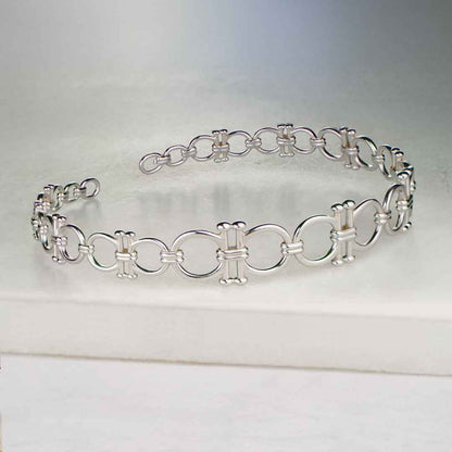 Bocara - Equestrian Horse Bit Choker Necklace in Silver Urban-Equestrian