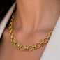 Bocara - Horse Bit Chain Link Equestrian Necklace in Gold Urban-Equestrian