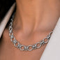 Bocara - Horse Bit Chain Link Equestrian Necklace in Silver Urban-Equestrian