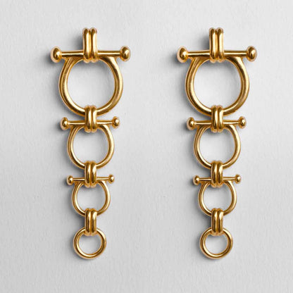 Bocara - Horse Bit Equestrian Earring in Gold Urban-Equestrian