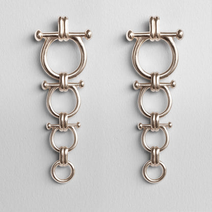 Bocara - Horse Bit Equestrian Earring in Silver Urban-Equestrian