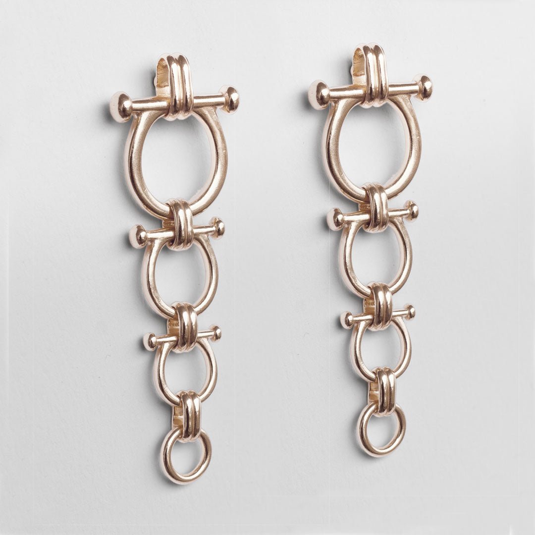 Bocara - Horse Bit Equestrian Earring in Silver Urban-Equestrian
