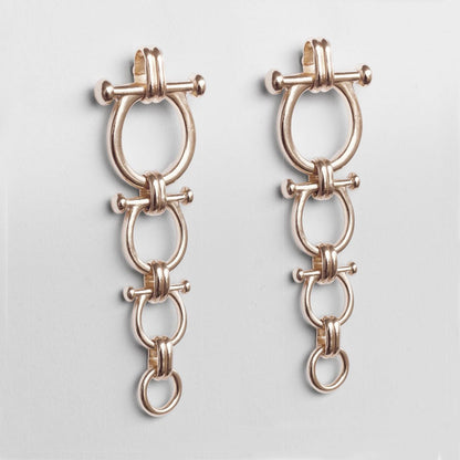 Bocara - Horse Bit Equestrian Earring in Silver Urban-Equestrian