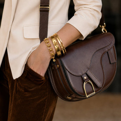 Bocara - Horse Bit Equestrian Link Bracelet in Gold Urban-Equestrian