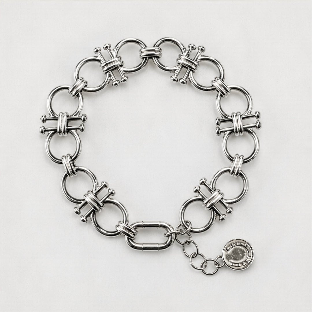 Bocara - Horse Bit Equestrian Link Bracelet in Silver Urban-Equestrian