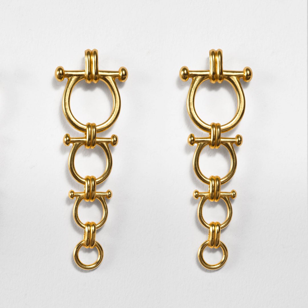 Bocara - Horse Bit Equestrian Link Bracelet in Gold Urban-Equestrian