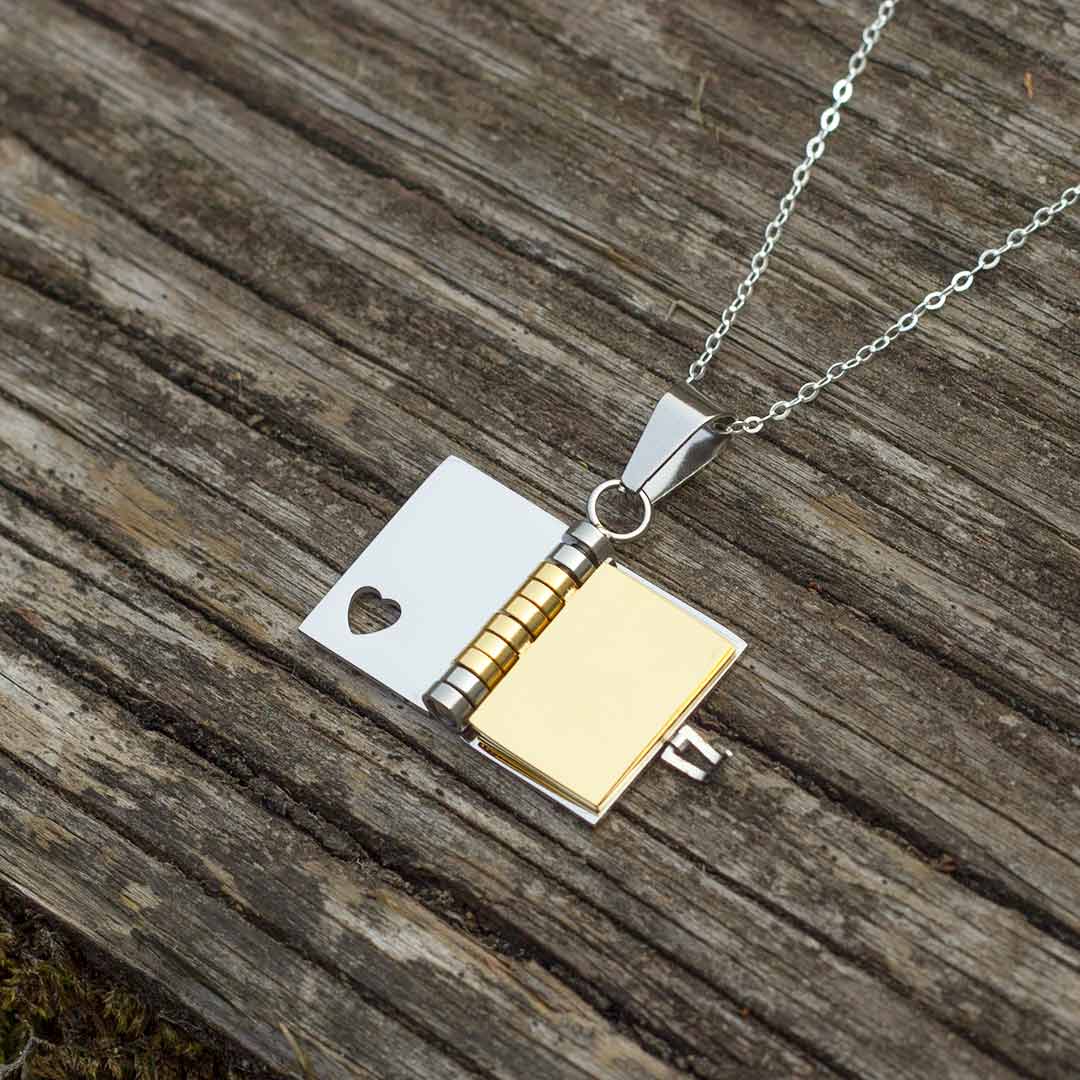 Book with Pages Necklace Princess Awesome & Boy Wonder