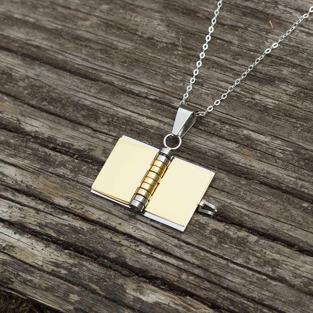 Book with Pages Necklace Princess Awesome & Boy Wonder