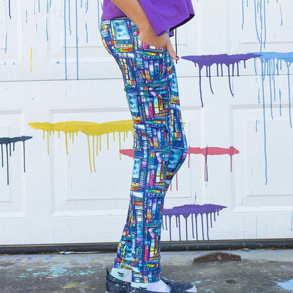 "Lost in the Stacks" Books Leggings with Pockets Princess Awesome & Boy Wonder