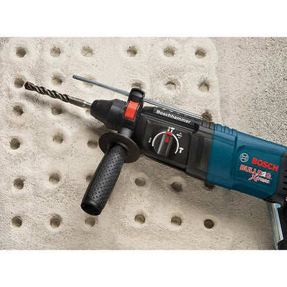 BOSCH 11255VSR Bulldog Xtreme - 8 Amp 1 Inch Corded Variable Speed Sds-Plus Concrete/Masonry Rotary Hammer Power Drill with Carrying Case, Blue VM Hardware