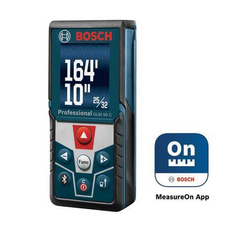 BOSCH GLM50C Bluetooth Laser Measure w/ Color Display & Inclinometer 165' - GLM50C VM Hardware