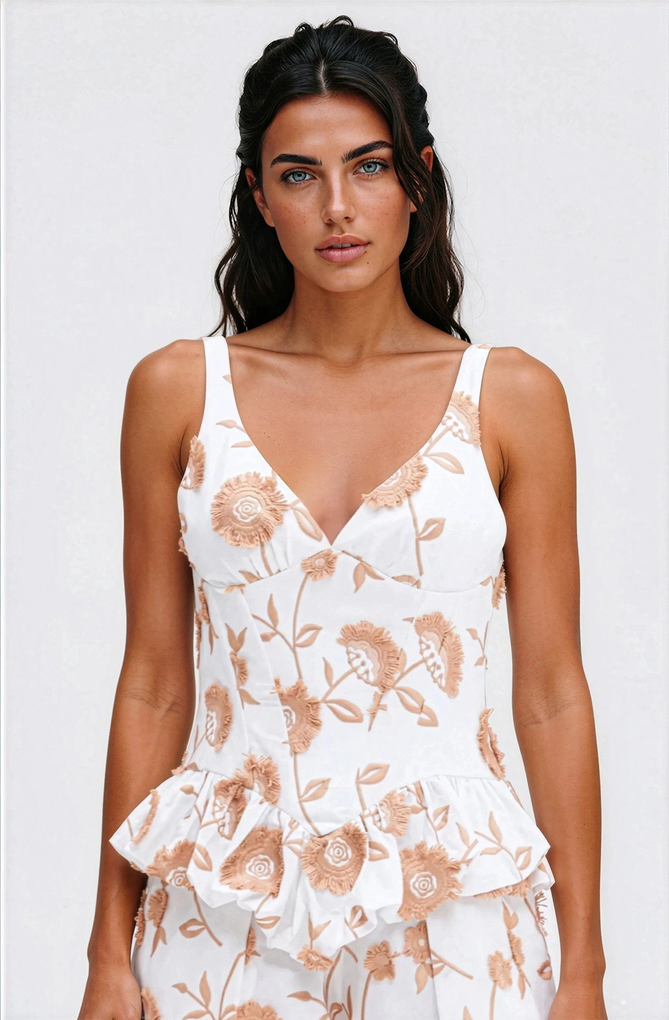 Botanical Poplin Mini Skirt – Off White XO, Tina