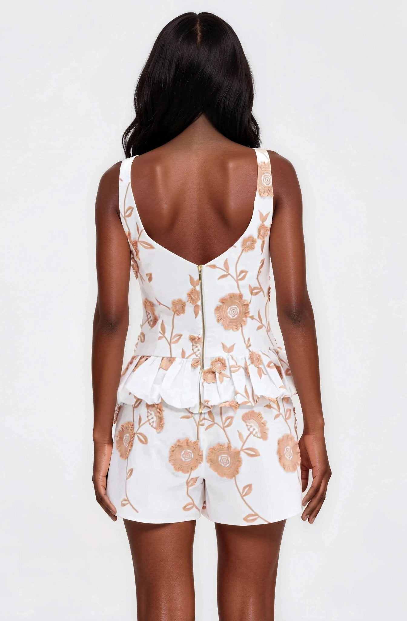Botanical Poplin Mini Skirt – Off White XO, Tina