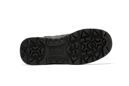 Botas Pro Black Men's 6 inch Side Zipper Rubber Sole Tactical Boots BMP111BK Rock Rooster Footwear Inc