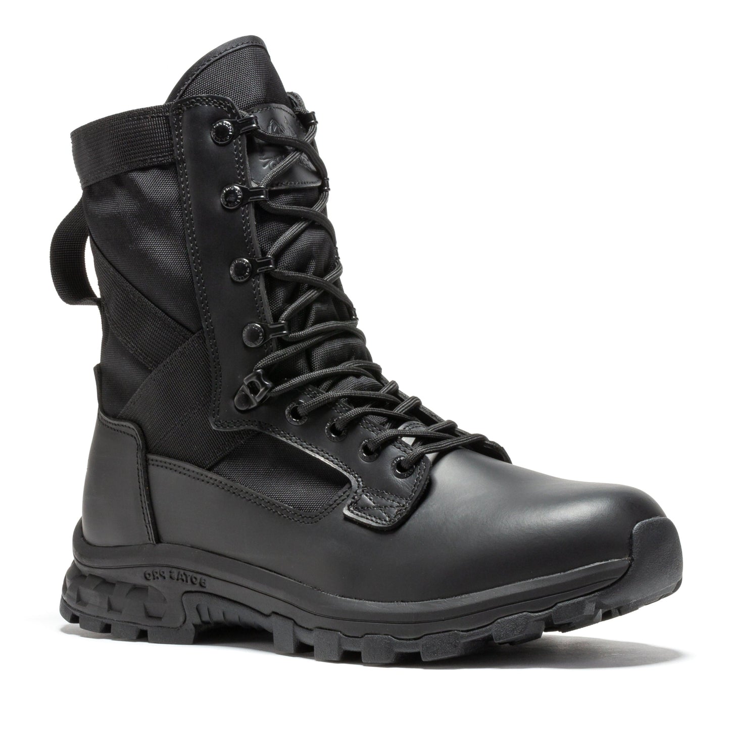 Botas Pro Black Men's 8 inch Side Zipper Military Tactical Boots BP401BK Rock Rooster Footwear Inc