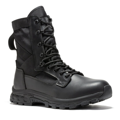 Botas Pro Black Men's 8 inch Side Zipper Military Tactical Boots BP401BK Rock Rooster Footwear Inc