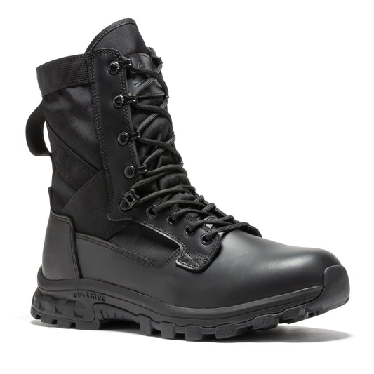 Botas Pro Black Men's 8 inch Side Zipper Military Tactical Boots BP401BK Rock Rooster Footwear Inc