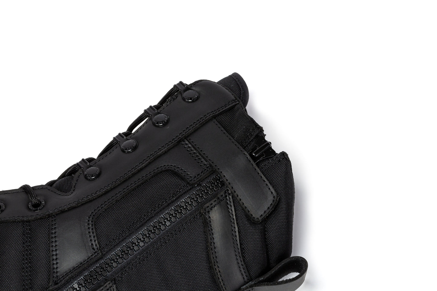 Botas Pro Black Men's 8 inch Side Zipper Rubber Sole Tactical Boots BMP110BK Rock Rooster Footwear Inc