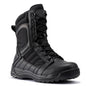 Botas Pro Black Men's 8 inch Side Zipper Rubber Sole Tactical Boots BMP110BK Rock Rooster Footwear Inc