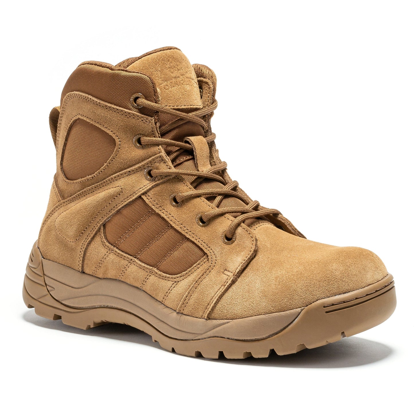 Botas Pro Coyote Men's 6 inch Side Zipper Rubber Sole Tactical Boots BMP111CT Rock Rooster Footwear Inc