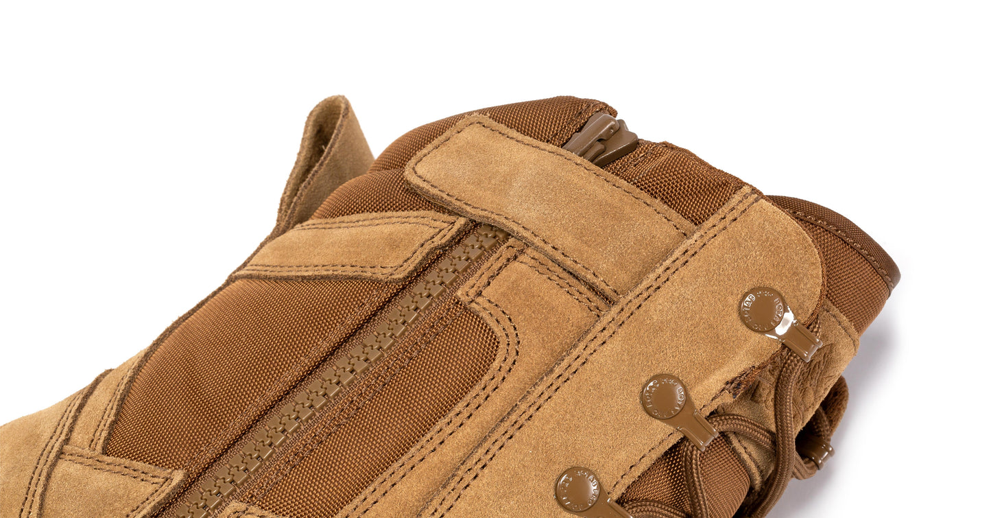 Botas Pro Coyote Men's 8 inch Side Zipper Rubber Sole Tactical Boots BMP110CT Rock Rooster Footwear Inc