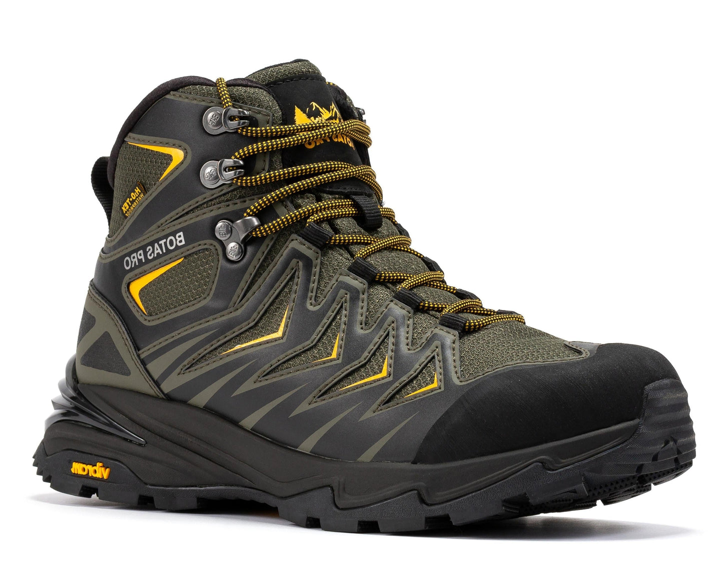 Botas Pro Metallic Green 6 Inch Waterproof Hiking Boots with VIBRAM® Traction Lug Outsole  BP22111 Rock Rooster Footwear Inc