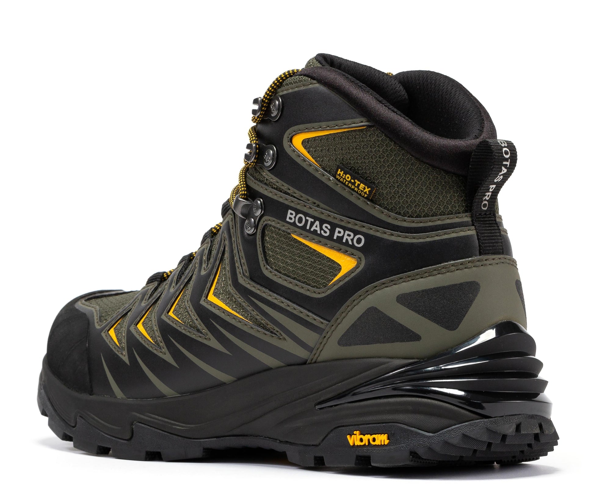 Botas Pro Metallic Green 6 Inch Waterproof Hiking Boots with VIBRAM® Traction Lug Outsole  BP22111 Rock Rooster Footwear Inc