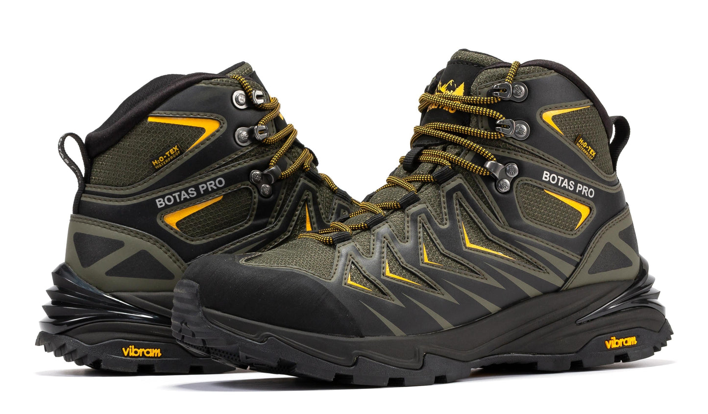 Botas Pro Metallic Green 6 Inch Waterproof Hiking Boots with VIBRAM® Traction Lug Outsole  BP22111 Rock Rooster Footwear Inc