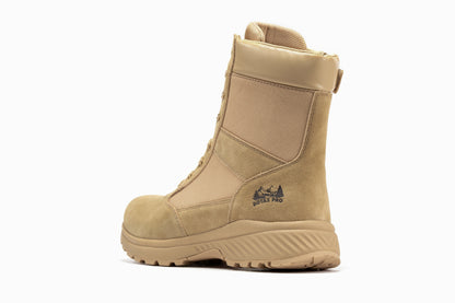 Botas Pro Sand Men's 8 inch Side Zipper Military Tactical Boots BP701 Rock Rooster Footwear Inc